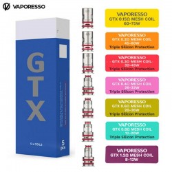 Résistances GTX Vaporesso (X5) groupé